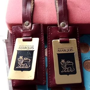 Leeman leather Marriott club tag's